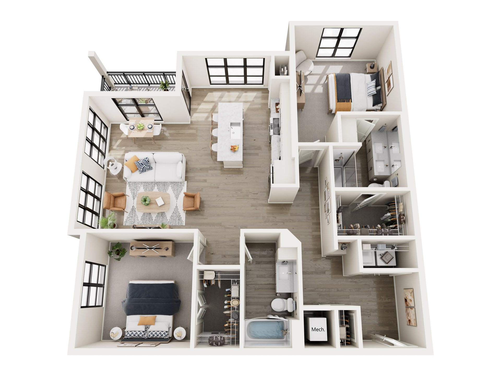 Floor plan layout diagram for B4